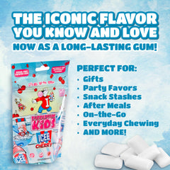 Bubblegum Kids ICEE Cherry gum juicy center delivers bold flavor.
