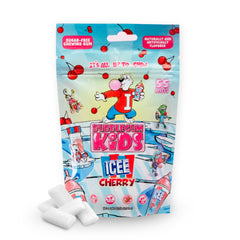Bubblegum Kids ICEE Cherry gum pack front, inviting on-the-go flavor for tastiness.
