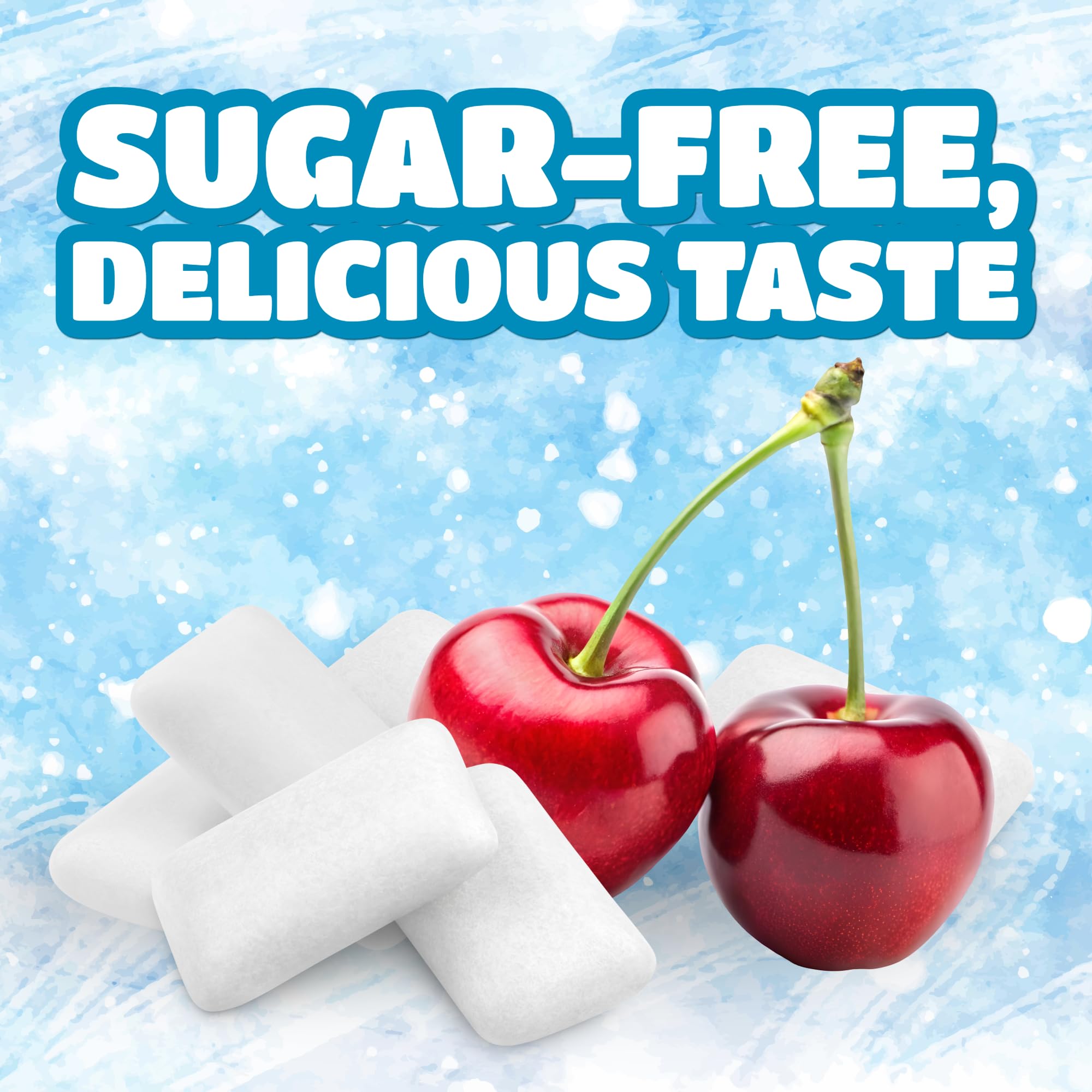 Bubblegum Kids ICEE Cherry gum pack in use, convenient snacking moment.
