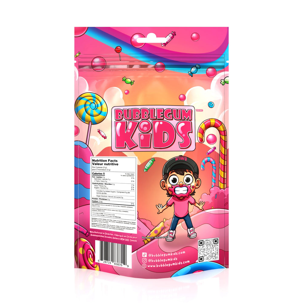 Bubblegum Kids Original Blend crunch exterior, chewy interior delivers bold flavor.