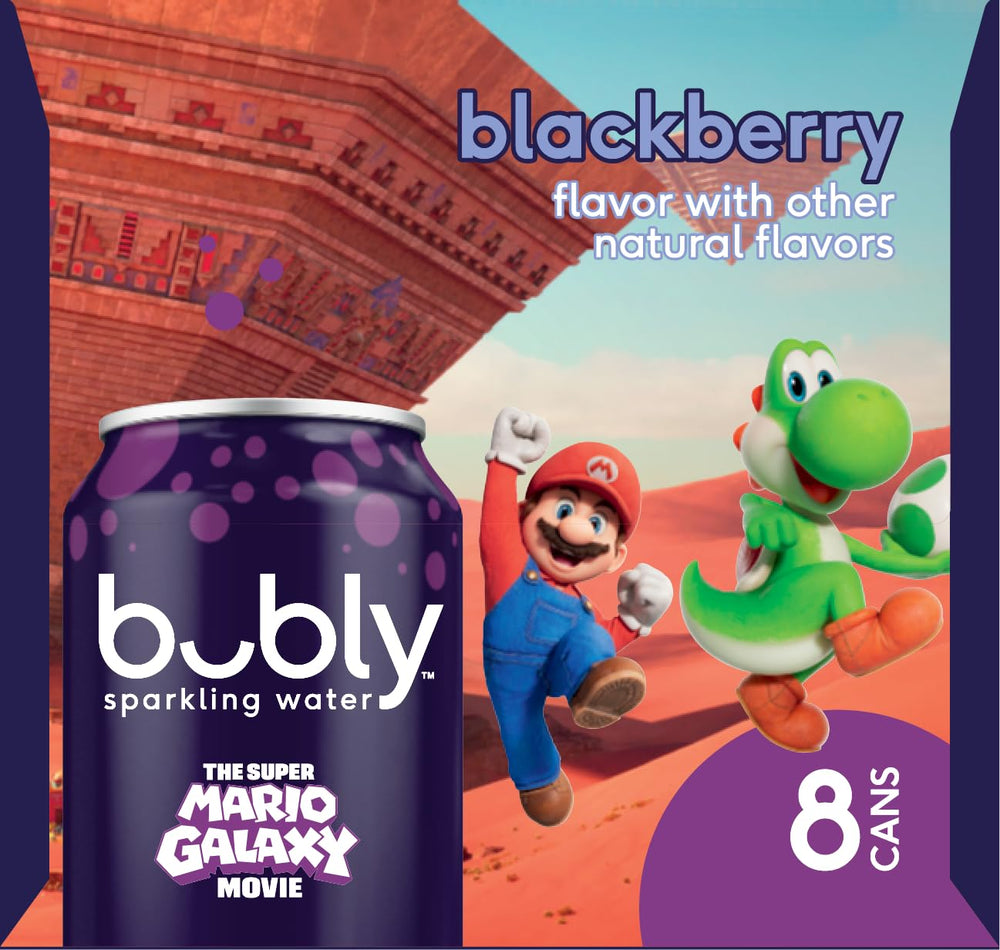 Bubly aluminum can recycling visual emphasizing sustainability.