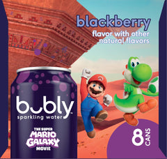 Bubly aluminum can recycling visual emphasizing sustainability.