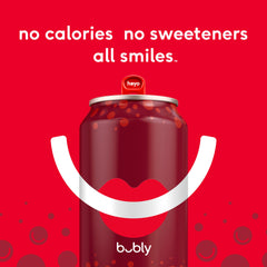 Bubly bubbles in a glass, crisp sip without sugar
