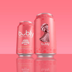 Bubly Grapefruit pack front view highlights eight-pack convenience and zero calories.