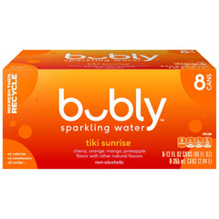 Bubly Tiki Sunrise can front view ready to refresh your day