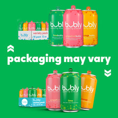 Bubly Variety Pack carton ready for sharing and on-the-go moments.