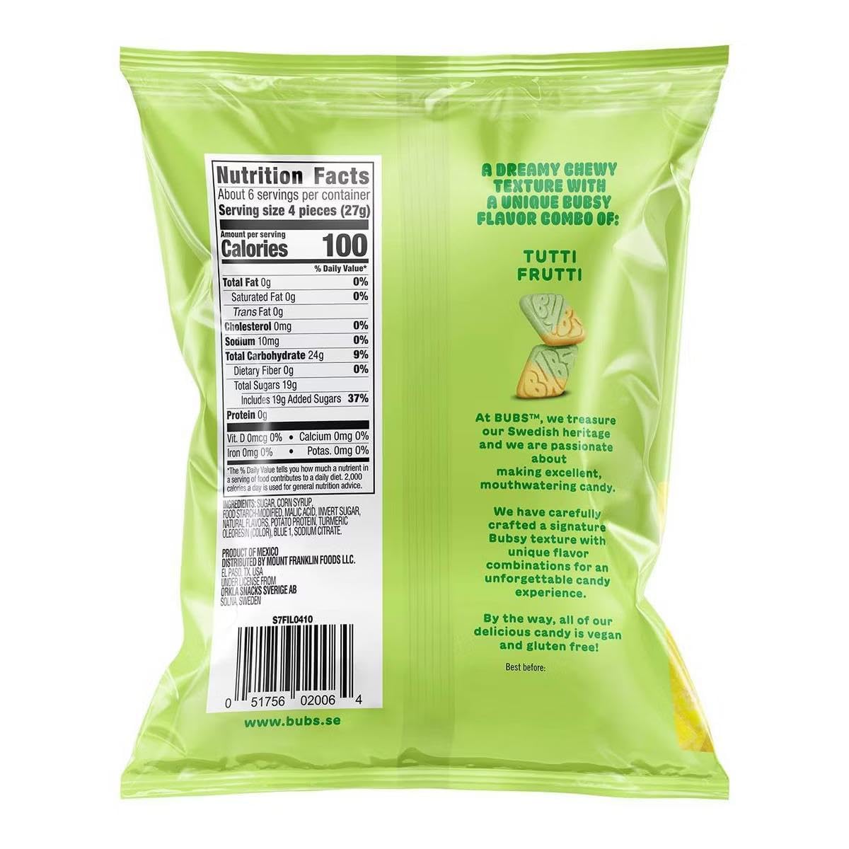 Bold lemon raspberry foam candy bag with tangy notes and satisfying chew