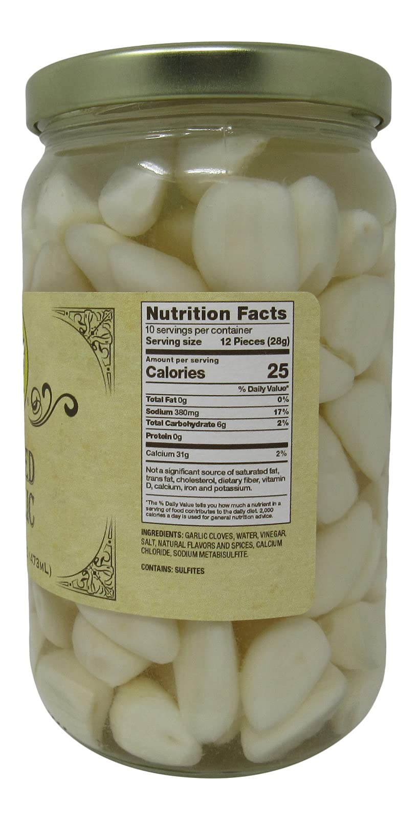 Buc-ee's Pickled Garlic being spooned into a dish for quick flavor boost.