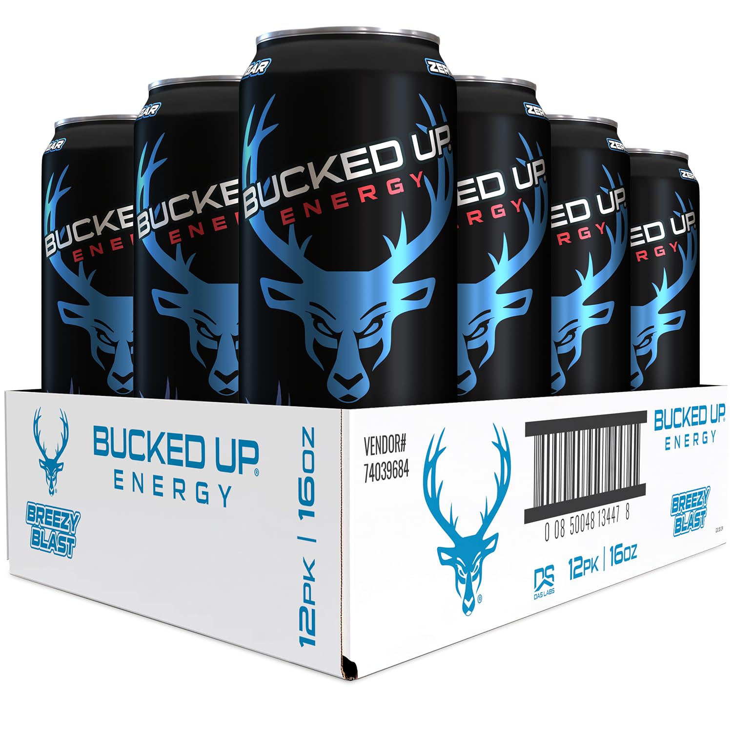 Bucked Up Breezy Blast 300mg can for on-the-go energy during workouts