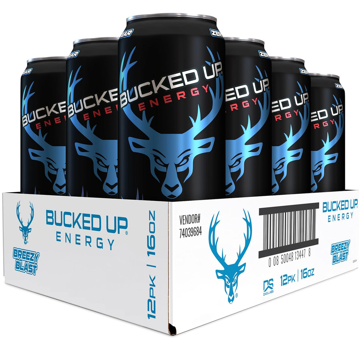 Bucked Up Breezy Blast 300mg can for on-the-go energy during workouts