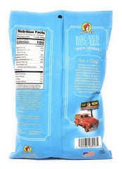 Buc-ee's Nug-ees white cheddar close-up highlighting crunchy gluten-free beaver nuggets.