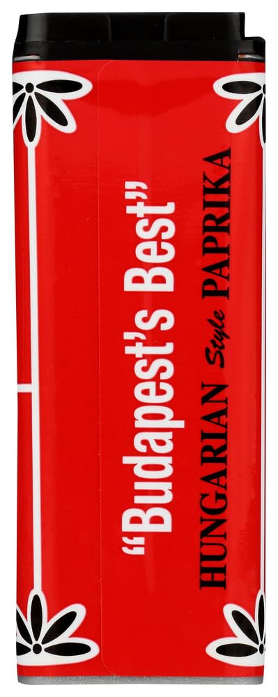 Budapests Best Paprika jar pour emphasizes vibrant color ideal for stews.