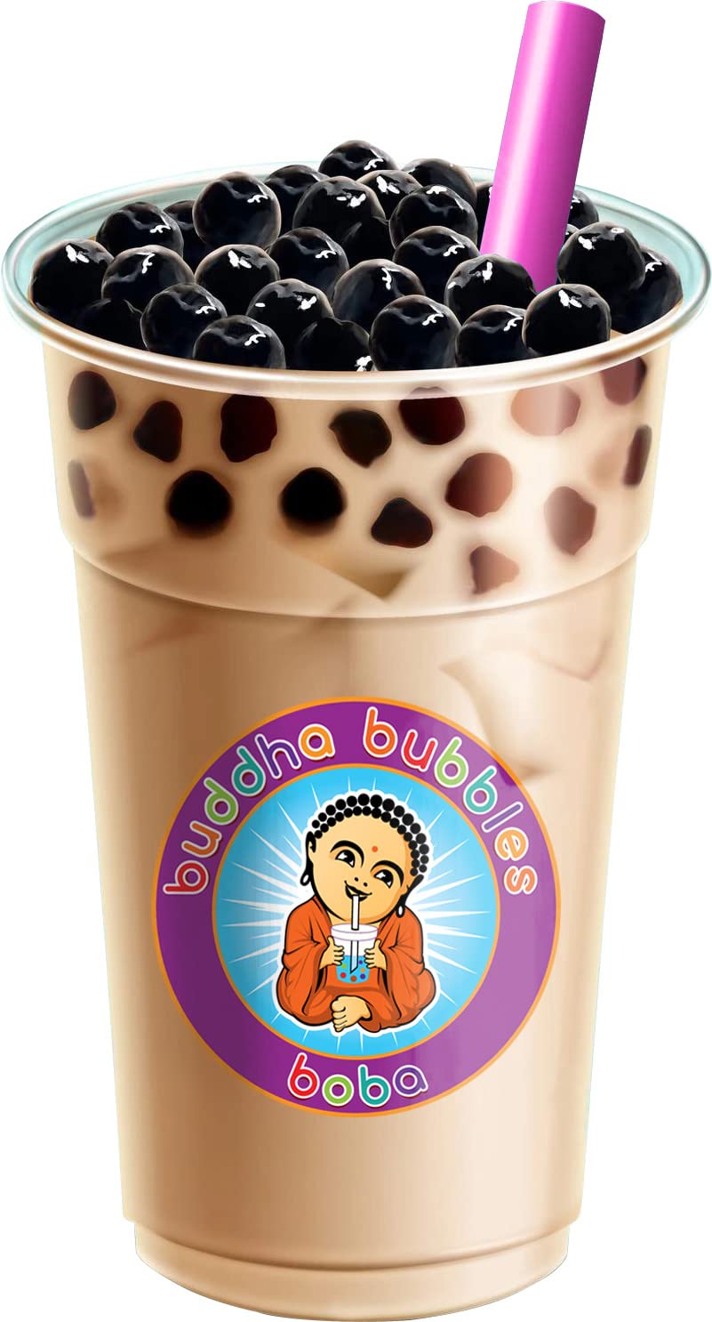 Buddha Bubbles Boba brown sugar pearls with caramel tint for milk tea