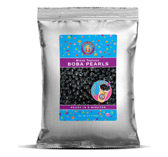 Buddha Bubbles Boba premium quick-cook pearls close-up for authentic bubble tea texture