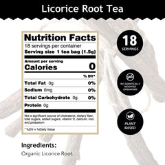 Buddha Teas Licorice Root Tea cup steeping for a caffeine-free moment.