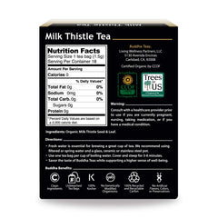 Buddha Teas Milk Thistle Tea cup ready for a calming, caffeine-free sip