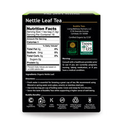 Buddha Teas nettle leaf tea cup highlights subtle flavor for any time.
