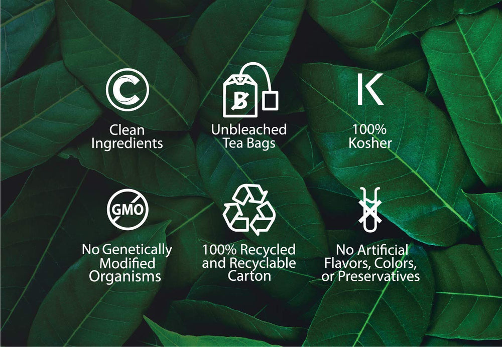 Buddha Teas Oat Straw Tea label highlights organic, non-GMO, OU Kosher credentials.