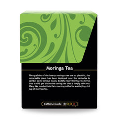 Buddha Teas Organic Certification badge signals purity and organic sourcing.