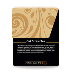Buddha Teas Organic Oat Straw Tea ingredients closeup reveals additive-free harvests.