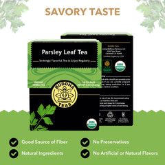 Buddha Teas parsley leaf tea tea-bag image, convenient and additive-free infusion.