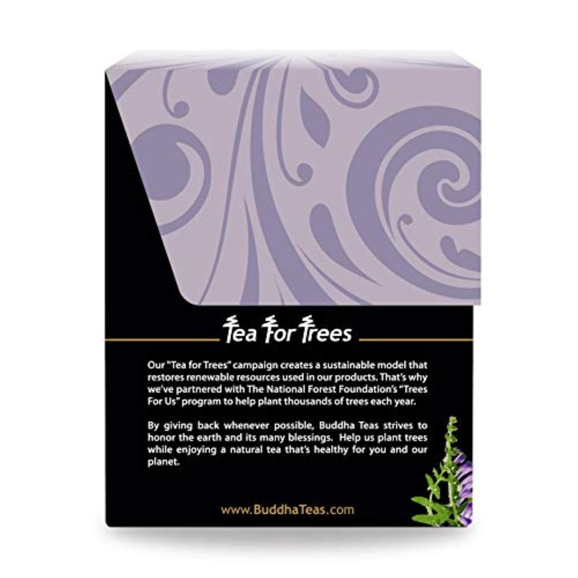 Packaging shows organic Skullcap Tea with bleach-free bags and kosher certifications