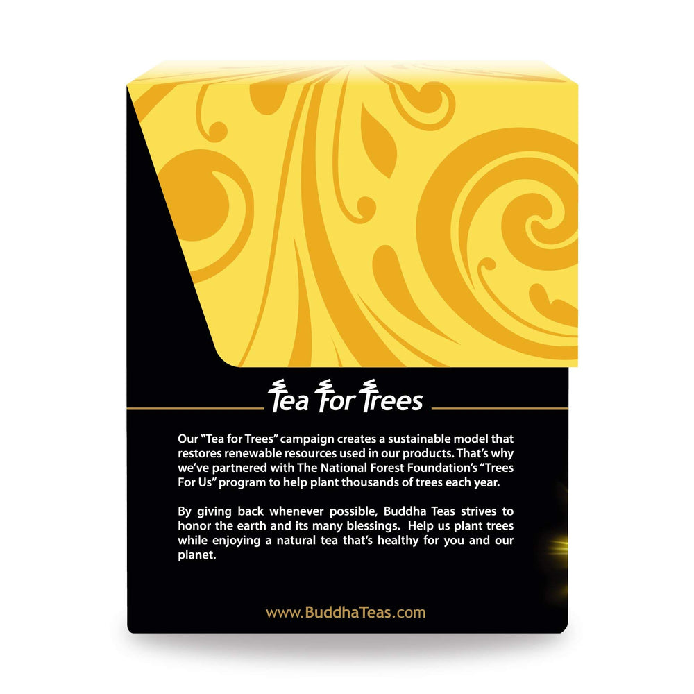 Buddha Teas Zen Cleanse packaging shows organic, ethical credentials