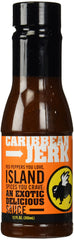 Buffalo Wild Wings Caribbean Jerk sauce bottle with glossy label for grilled favorites.
