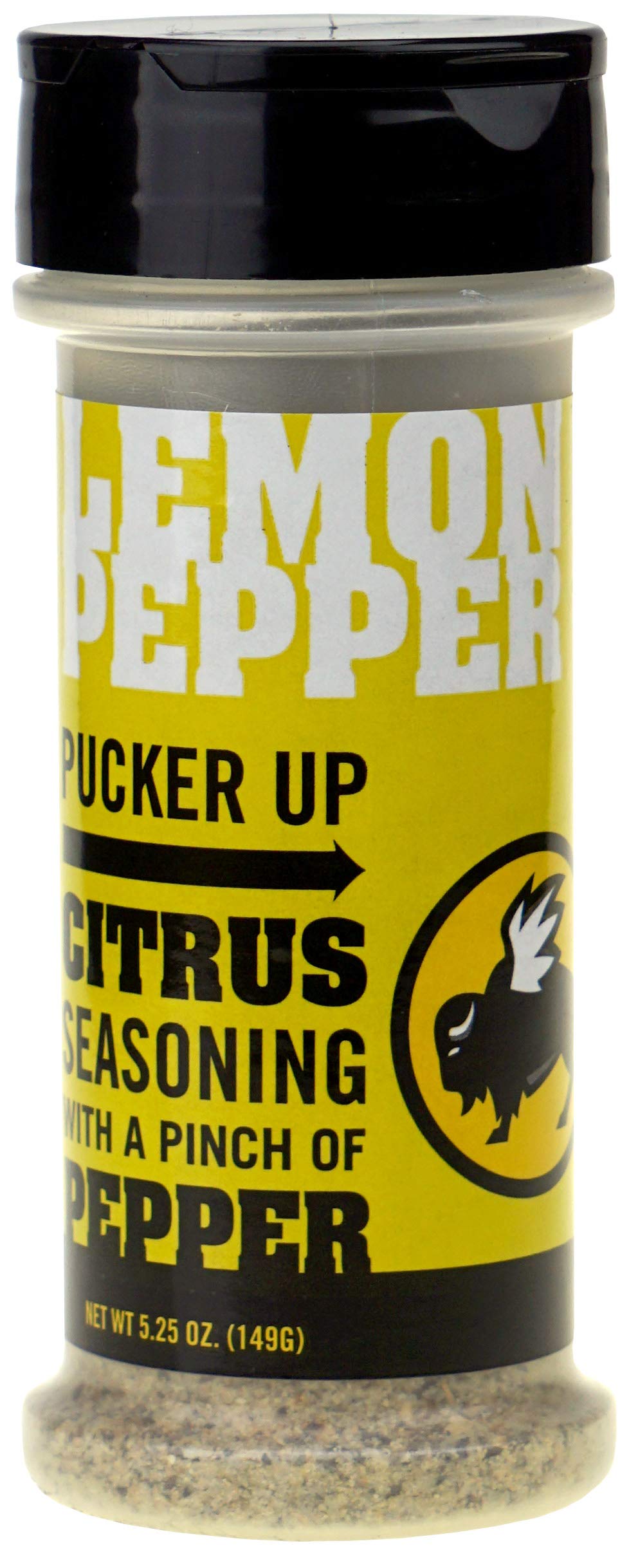 Buffalo Wild Wings Lemon Pepper Seasoning jar adds zesty flavor to wings