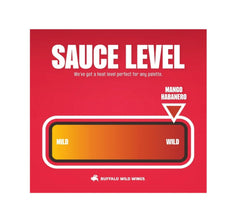 Buffalo Wild Wings Mango Habanero sauce pack two for shared game day