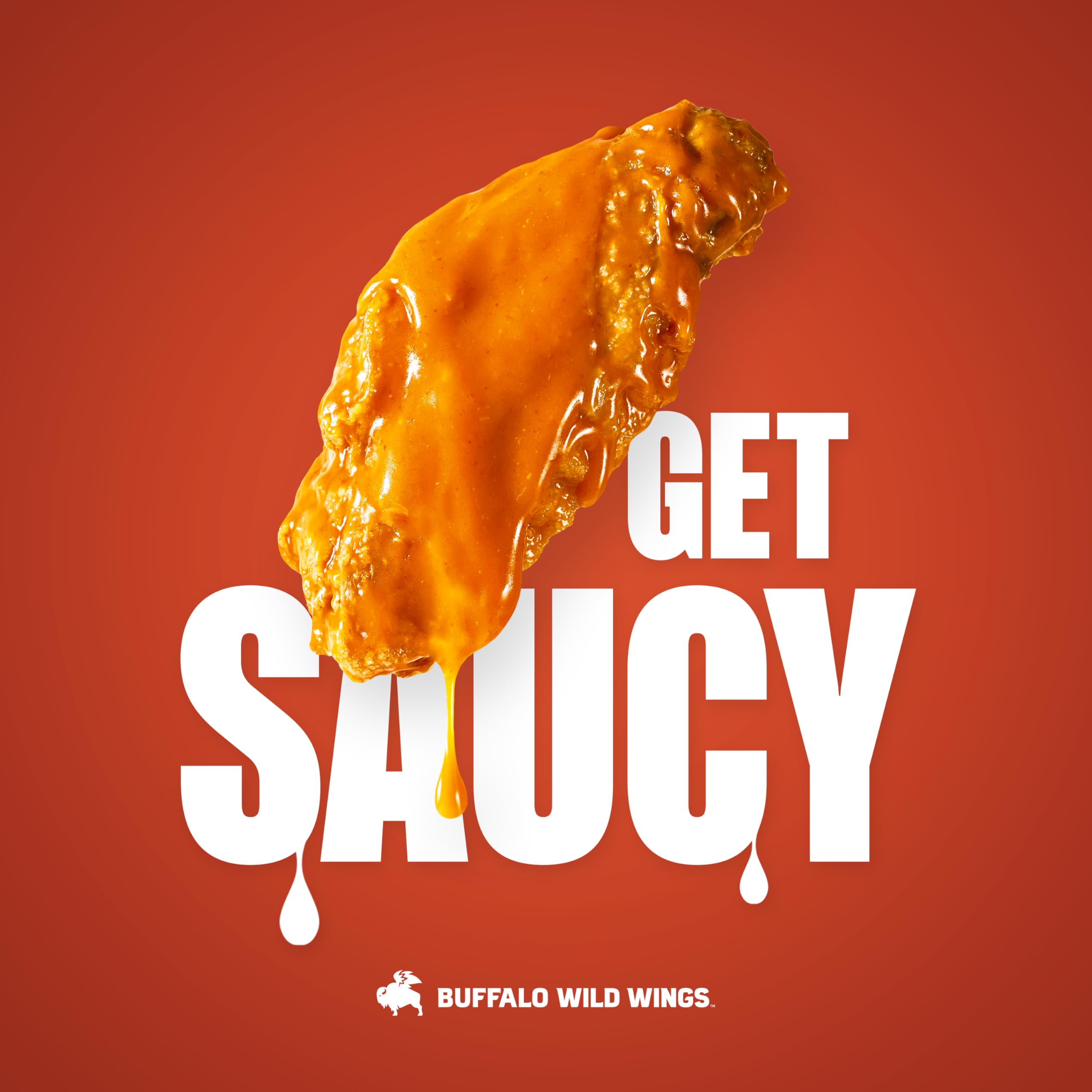 Buffalo Wild Wings Medium Buffalo Sauce drizzled on fries for extra zing
