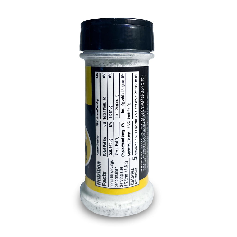 Buffalo Wild Wings Salt & Vinegar shaker ready for precise seasoning.