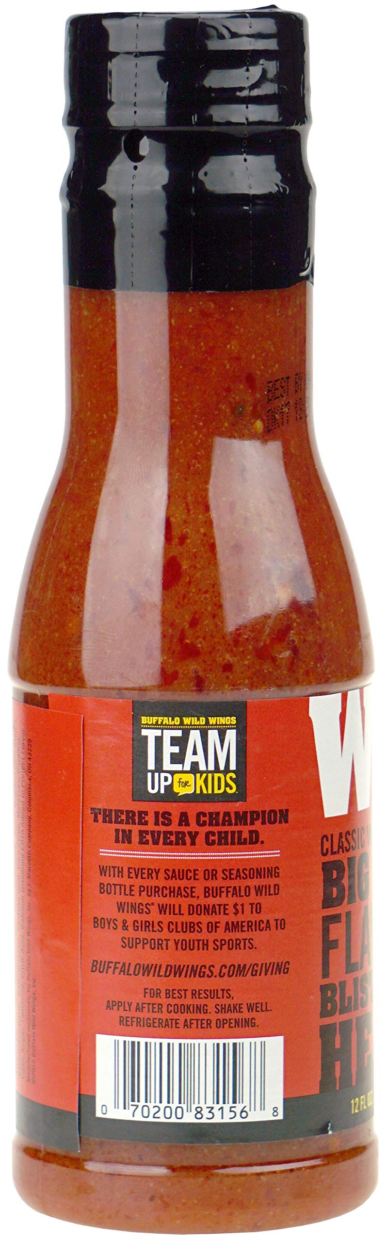 Buffalo Wild Wings Wild sauce dipping fries for a zesty finish