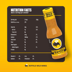 Buffalo Wild Wings Southwestern Ranch Sauce dipping plate with wings and veggies