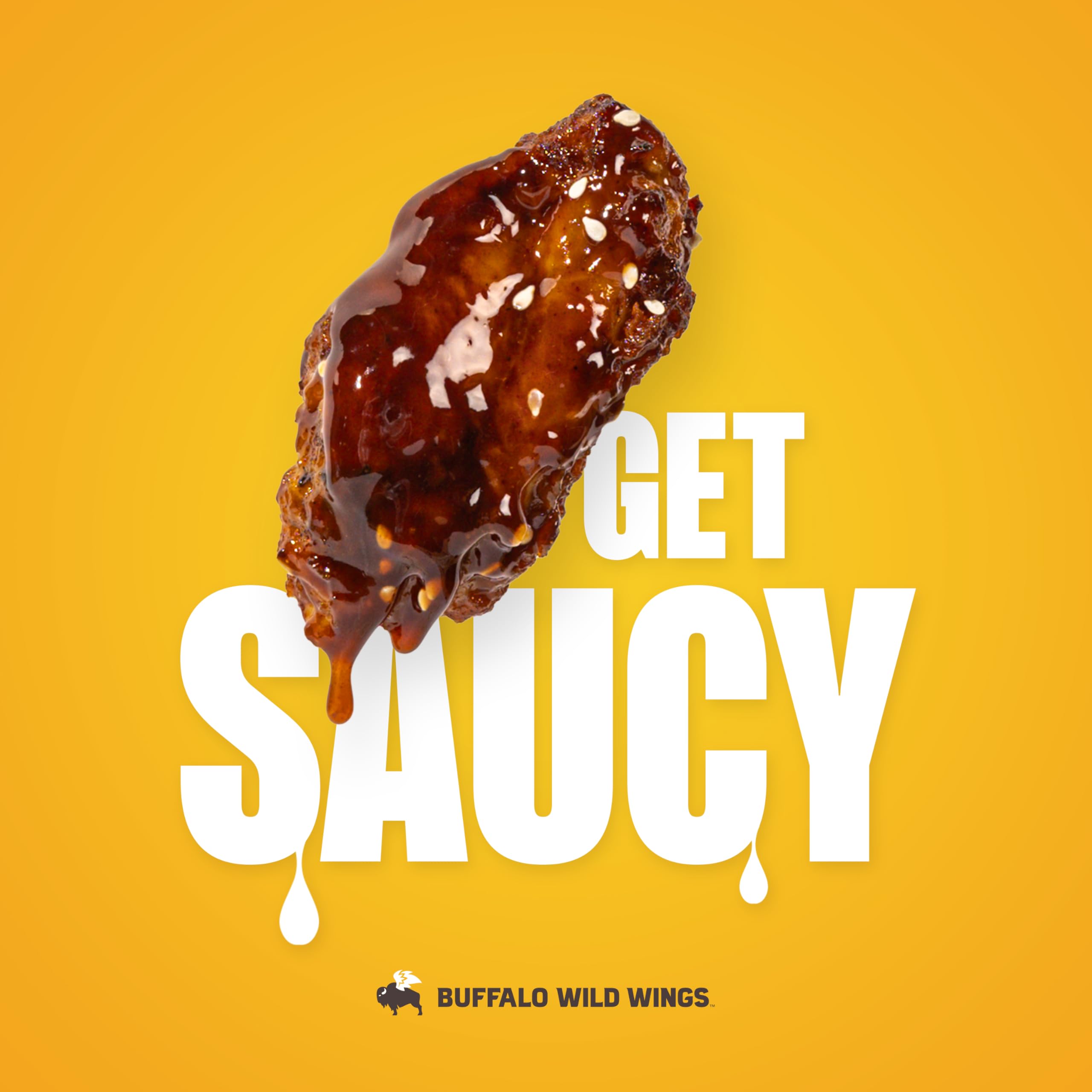 Buffalo Wild Wings Teriyaki bottle on pantry shelf ready to flavor meals.