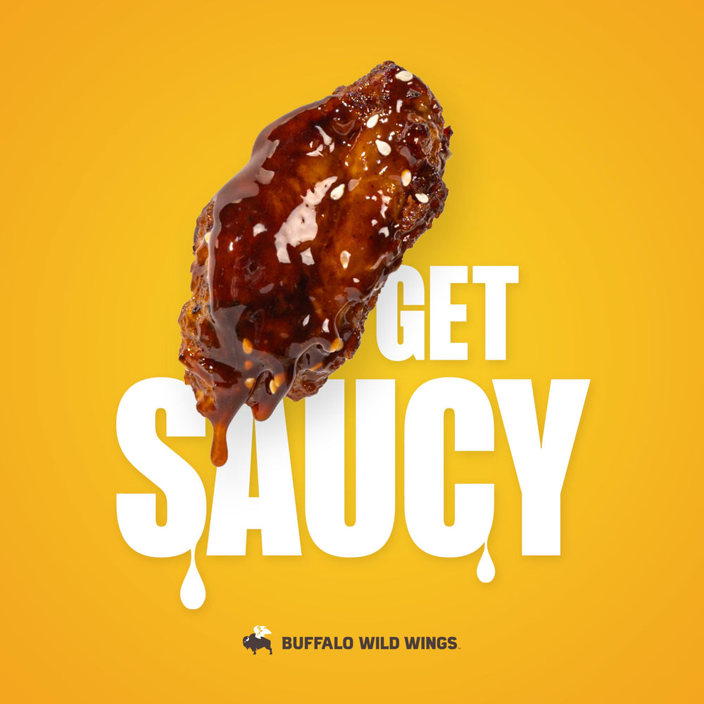 Buffalo Wild Wings Teriyaki bottle on pantry shelf ready to flavor meals.