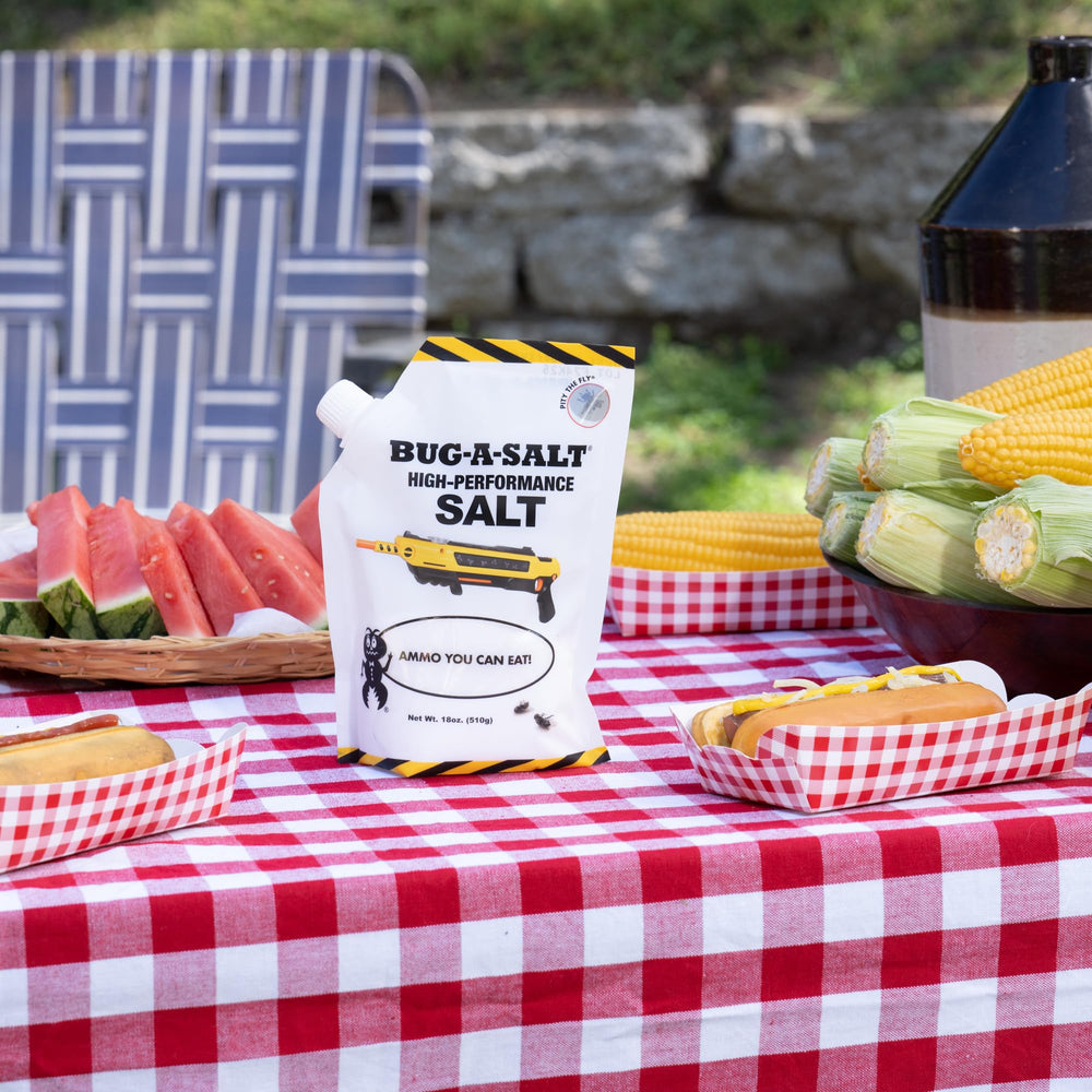 BUG-A-SALT uses larger grains for higher impact on the target.