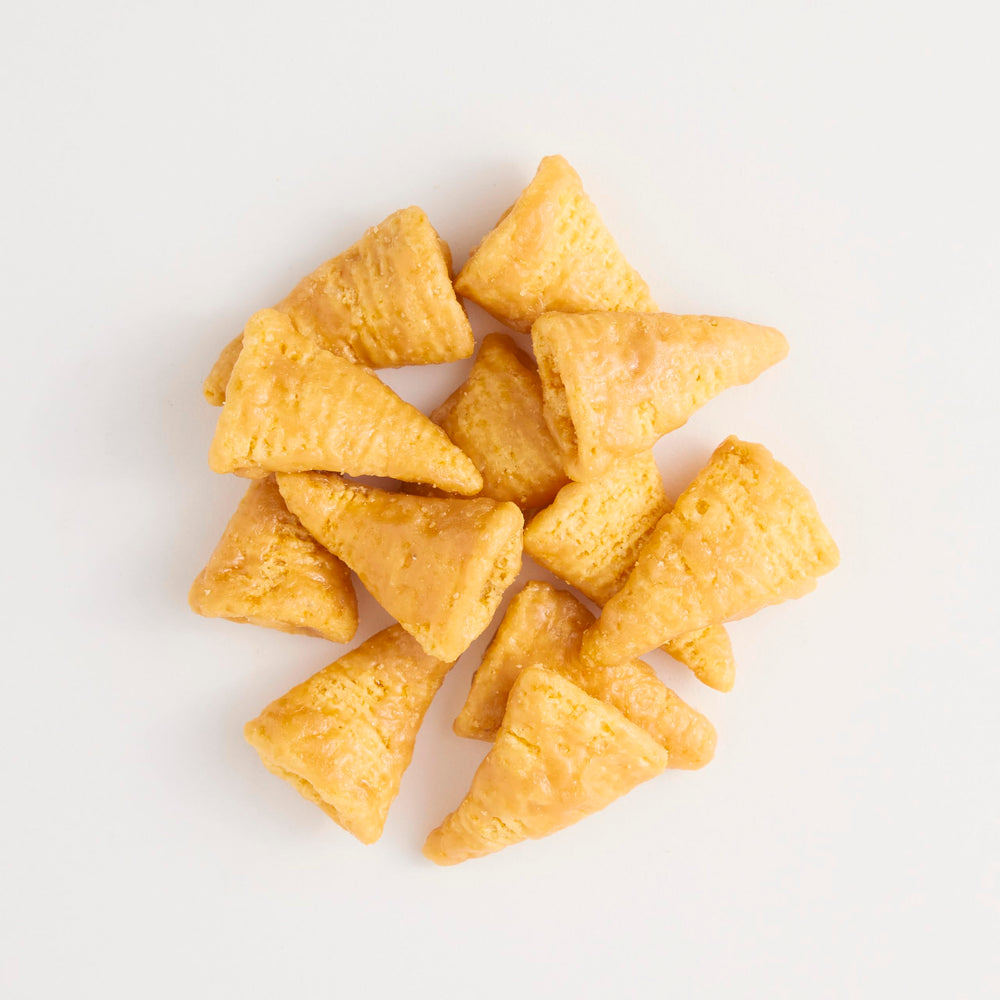 Bugles Caramel Snacks in serving bowl for quick breaks.