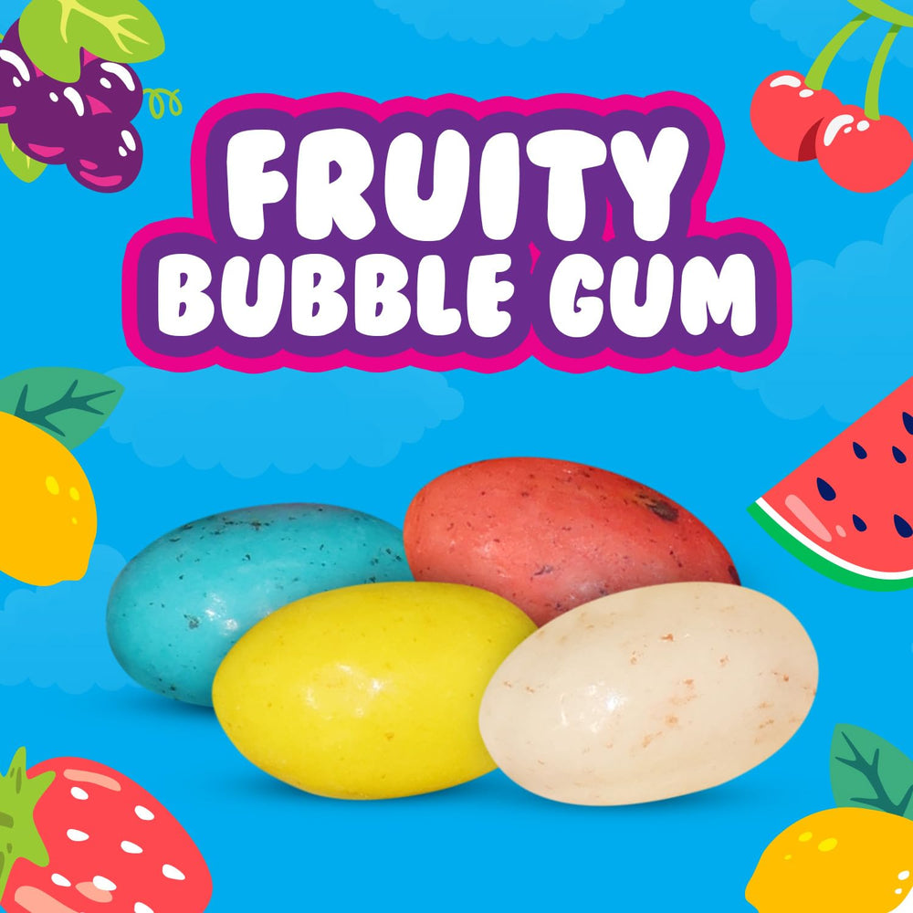 Buha Sweets bubble gum egg candy office-friendly display for quick snacking