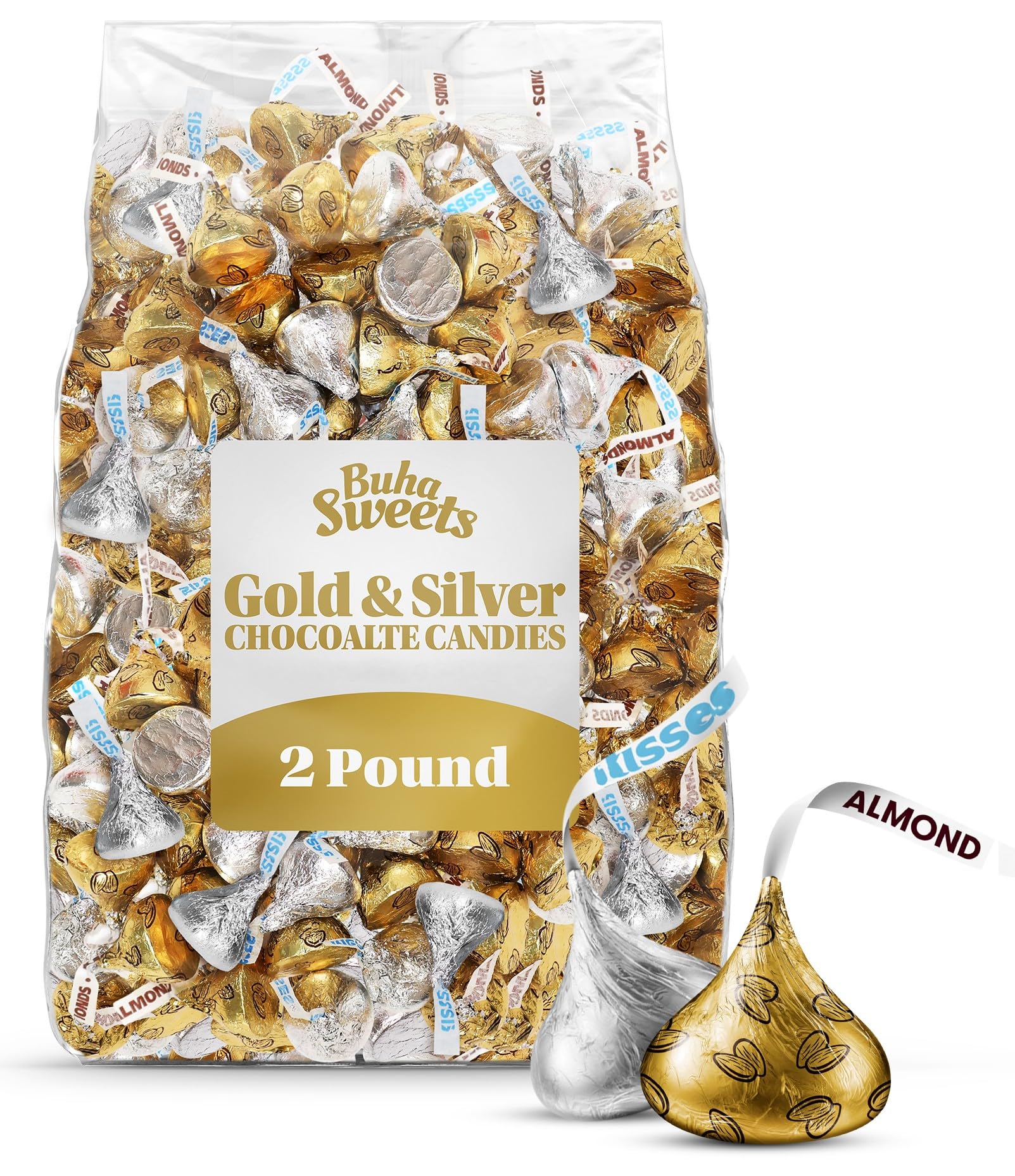 Buha Sweets bulk chocolate 2lb foil for elegant display