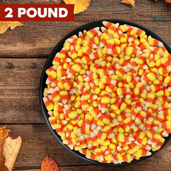 Buha Sweets candy corn at Halloween party buffet setup