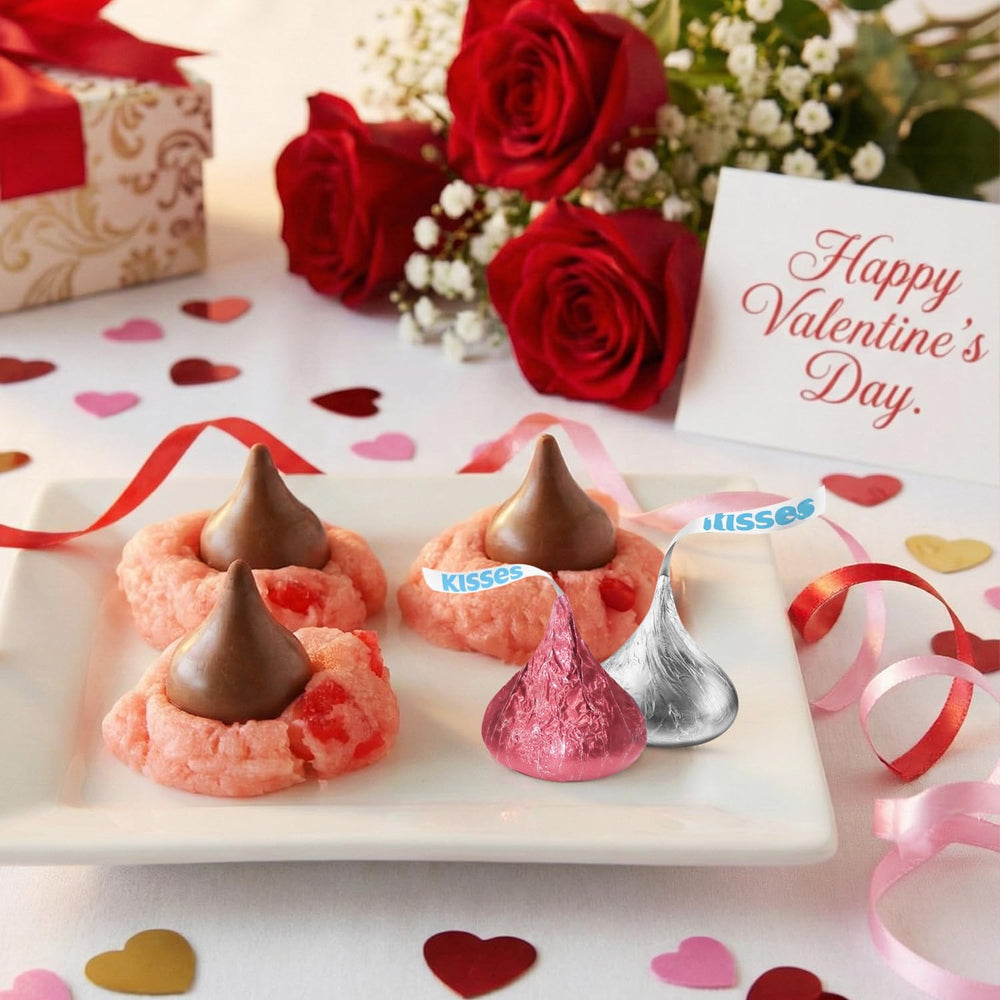 Buha Sweets creamy milk chocolate close-up with pink-silver foil
