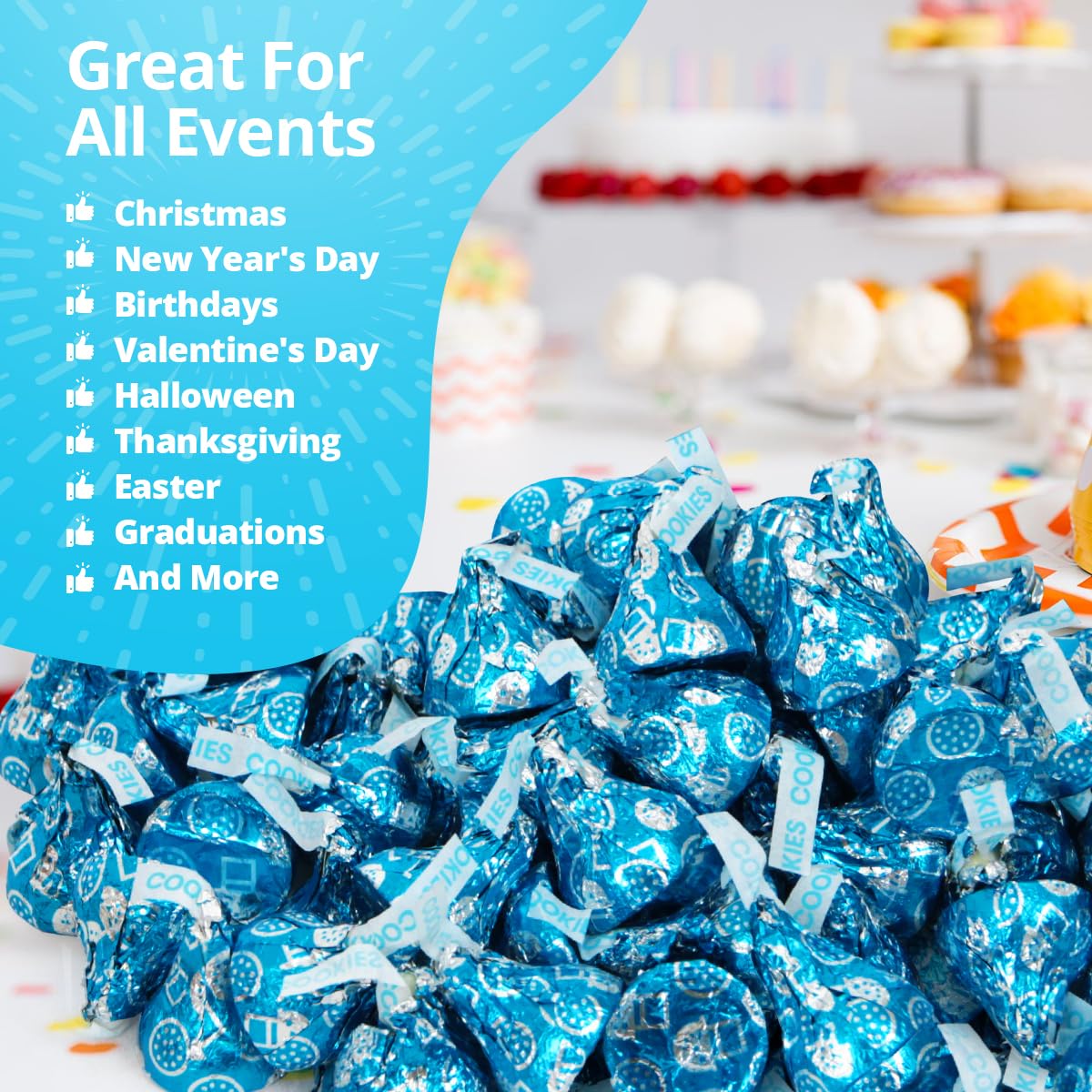 Buha Sweets Cookies & Cream Kisses baking ideas and dessert garnish.