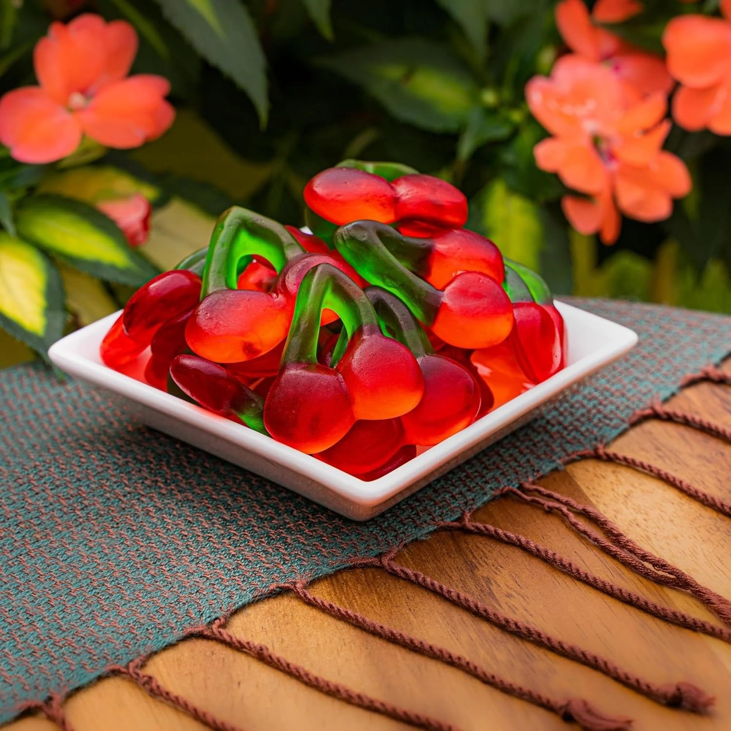 Buha Sweets Happy Cherries add color to dessert displays.