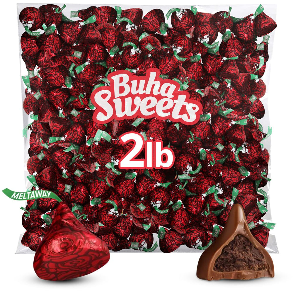 Buha Sweets Meltaway Kisses bulk 2lb roses, perfect for sharing at gatherings.