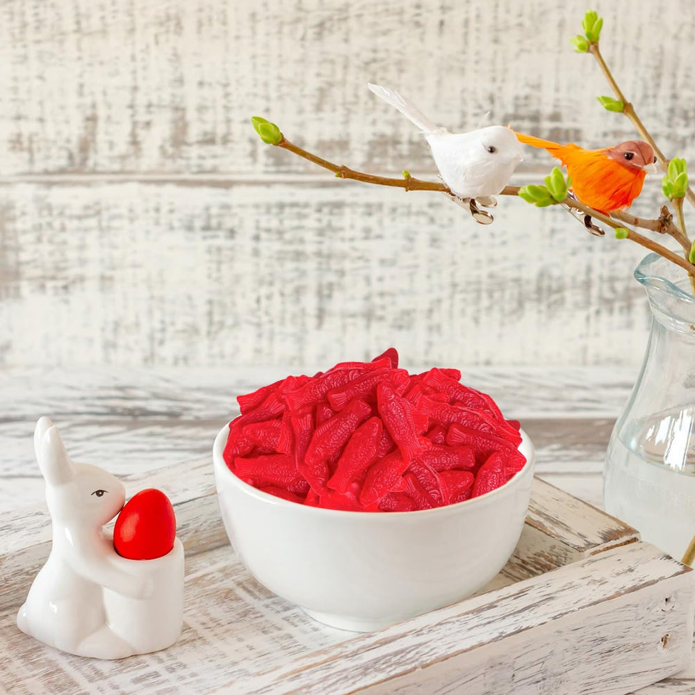 Buha Sweets Swedishfish mini red fish gummies, nostalgic snack for kids and adults