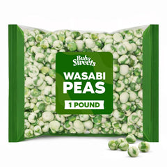 Buha Sweets Wasabi Peas bulk bag ready for sharing at parties.