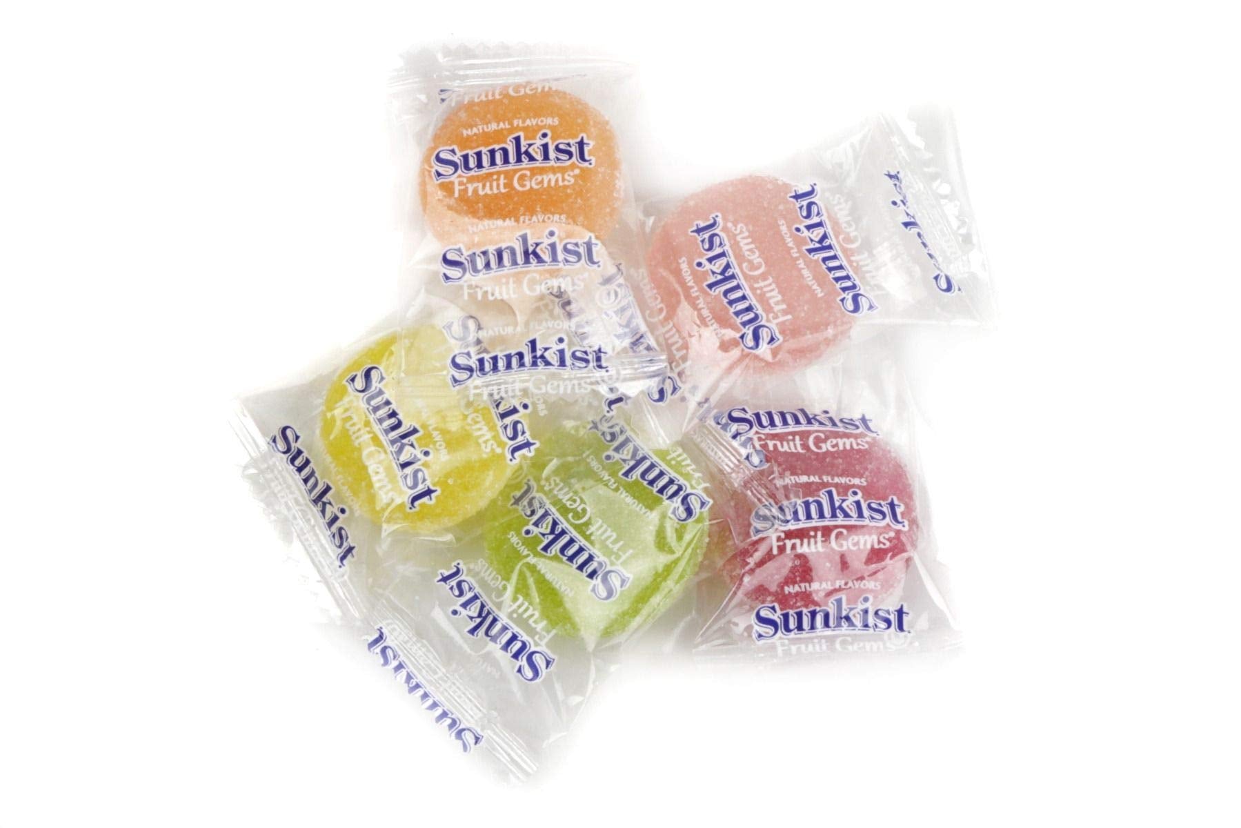 Bulk Candy Sunkist Fruit Gems wrapped one-pound bag for on-the-go snacking