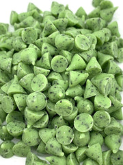 Green Mint Chips bulk-size bag close-up showing resealable zip lock.