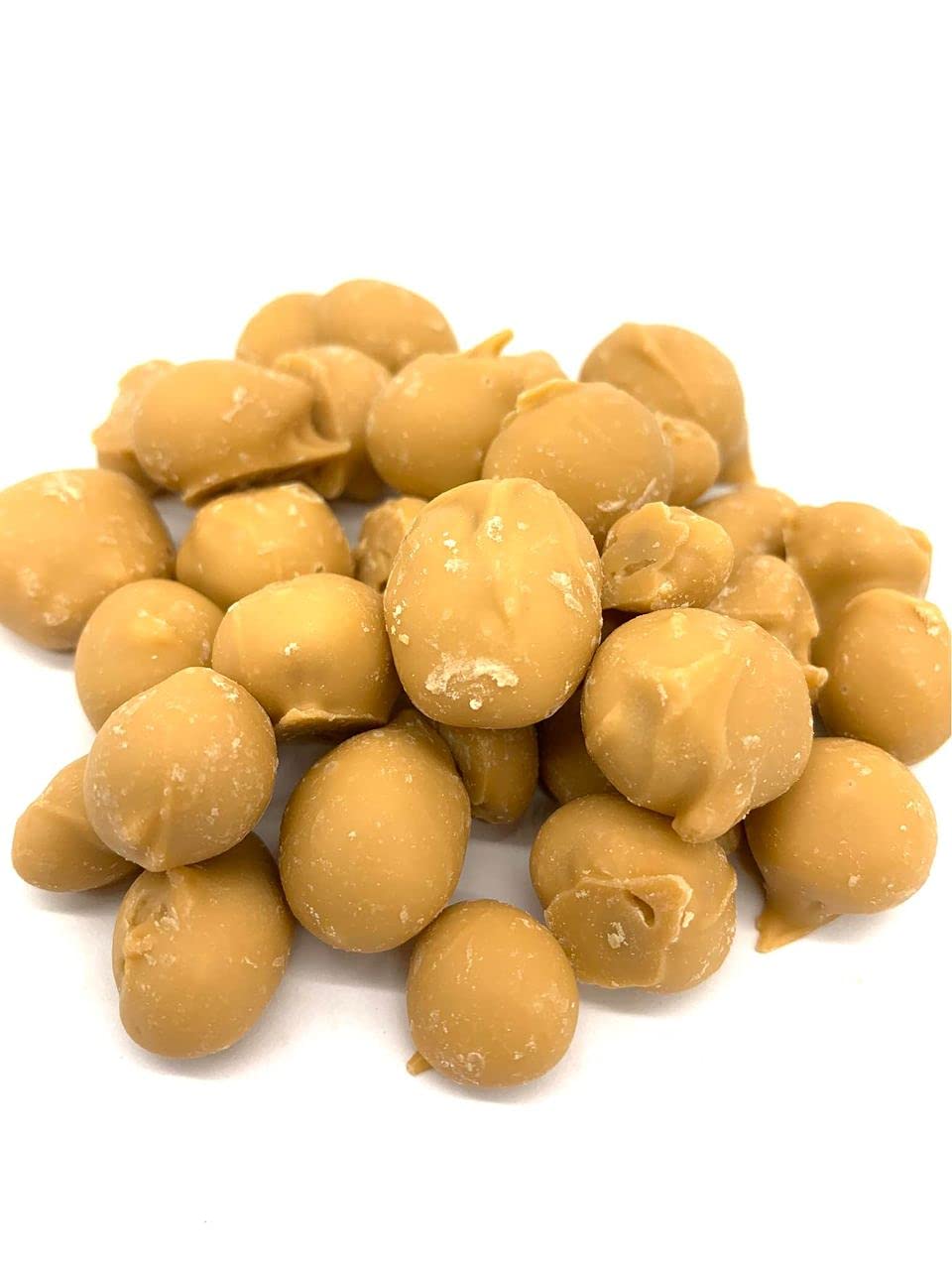 bulk-priced-maple-dipped-peanuts-coating-closeup showing a rich maple layer for snacking.